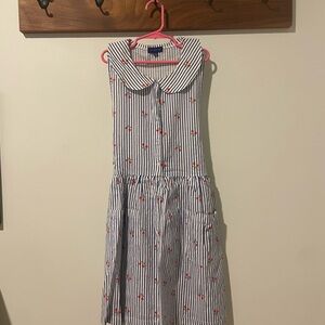 Maison Me Striped Dress with Cherry Print